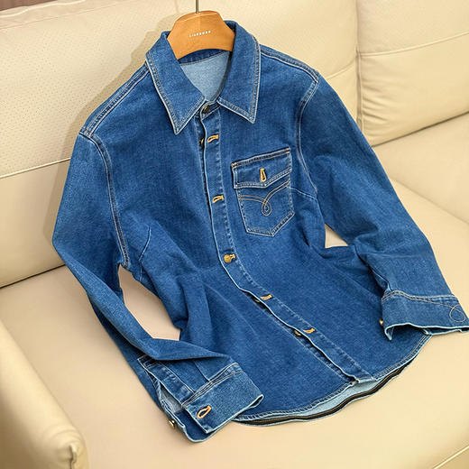 【不退不换】良木礼牛仔外套（Q2591803） 商品图0