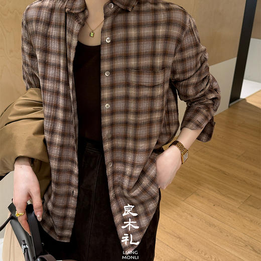 【预售7天】良木礼格子衬衫（Q2591815） 商品图2