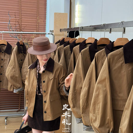 【预售7天】良木礼风衣棉外套(Q259135) 商品图1