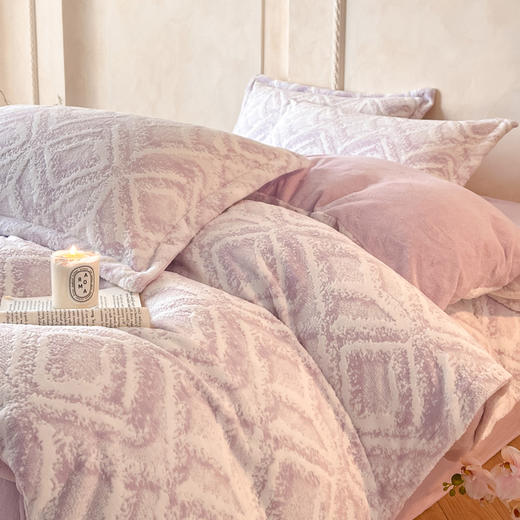 【换季出清】自然醒高克重雕花绒四件套加厚牛奶绒四件套新款珊瑚绒冬季法兰绒床单被套床上用品NH167 商品图7