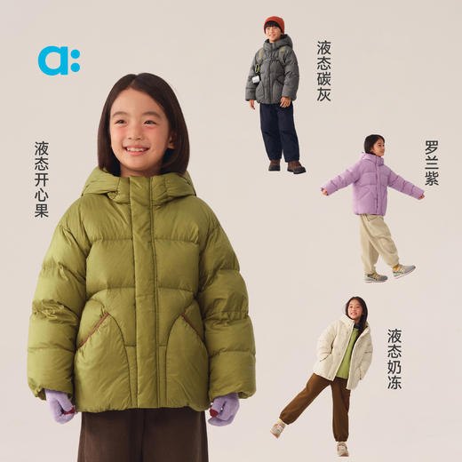 【冬Vol.2】allblu幼岚【红嘴雁清水绒】面包羽绒服儿童羽绒外套25秋冬新A类ZY 商品图3