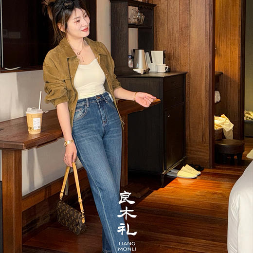 【特价不退不换】良木礼烟管牛仔裤（Q2591407） 商品图2