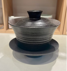 成艺龙腾盛世盖碗隐雕蝶恋马蹄介杯锦瑟元宝介杯