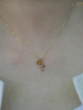 SpoiledBrat Jewelry 18K金橘色蓝宝石十字架项链 商品缩略图0