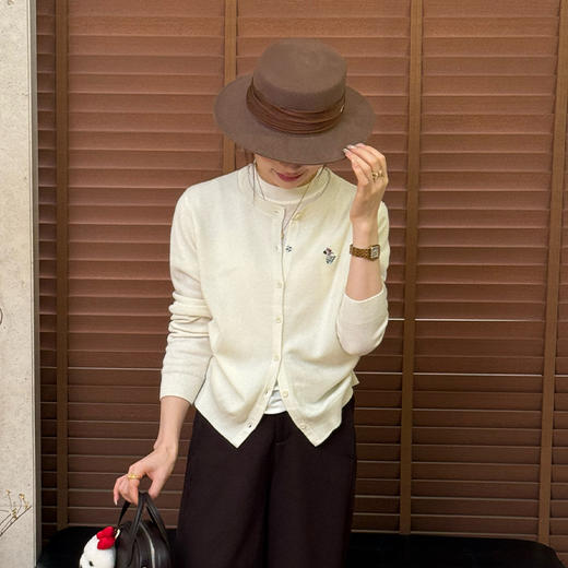 良木礼羊毛圆领开衫（Q2591409） 商品图1