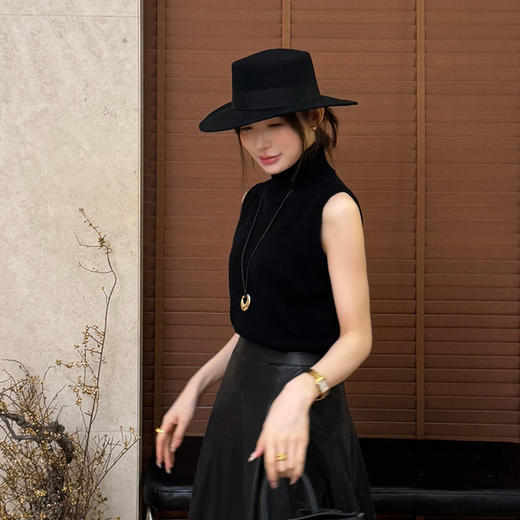 【不退不换】良木礼羊绒高领背心（Q2591608） 商品图2