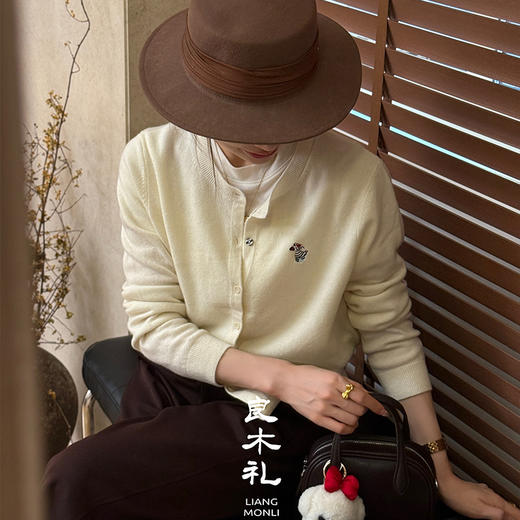 良木礼羊毛圆领开衫（Q2591409） 商品图3