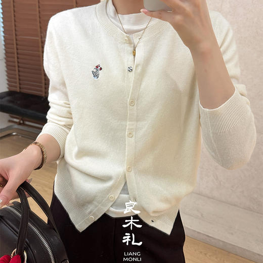 良木礼羊毛圆领开衫（Q2591409） 商品图5