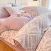 【换季出清】自然醒高克重雕花绒四件套加厚牛奶绒四件套新款珊瑚绒冬季法兰绒床单被套床上用品NH167 商品缩略图0