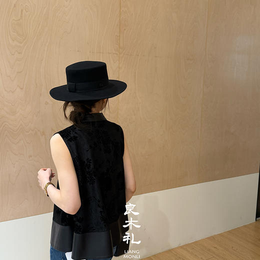 【不退不换】【预售7天】良木礼绵羊皮国风马甲（Q2591614） 商品图1