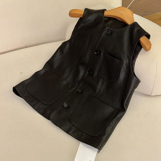 良木礼绵羊皮马甲（Q258477） 商品图0