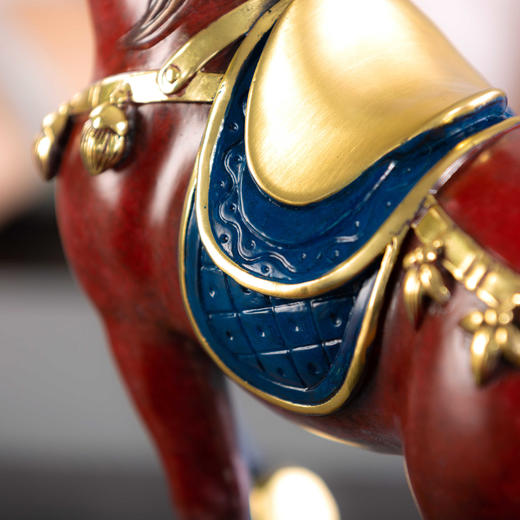 1朱炳仁铜 决胜千里 朱 铜马摆件马到成功非遗铜雕决胜千里铜马 商品图4