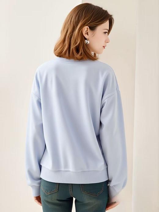 【工艺系列卫衣】刺绣款～95%棉蕾丝花草绣SC字母卫衣-喜出 商品图2