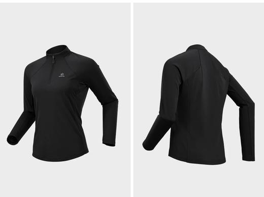 无折扣 KLS半开功能长袖T恤吸湿排汗保暖户外攀登登山徒步女款 加入Polygiene抑菌银离子 商品图3