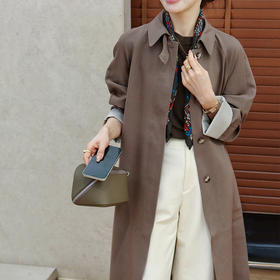 良木礼休闲长款风衣（Q259106）