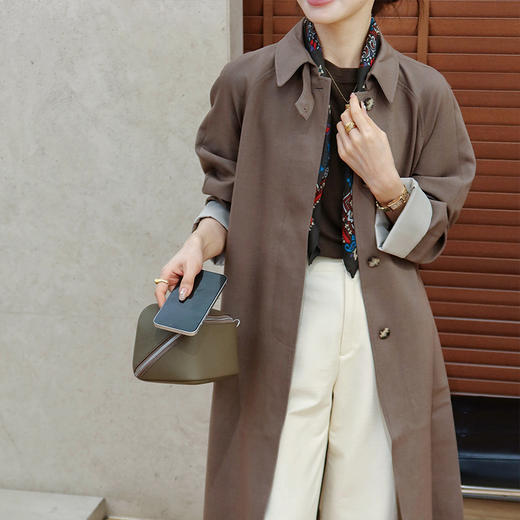 良木礼休闲长款风衣（Q259106） 商品图0