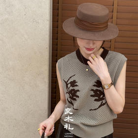 【不退不换】良木礼羊毛镂空背心（Q2592240）