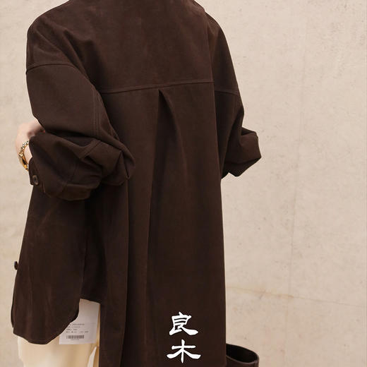 【预售7天】良木礼山羊皮衬衫（Q8136） 商品图3