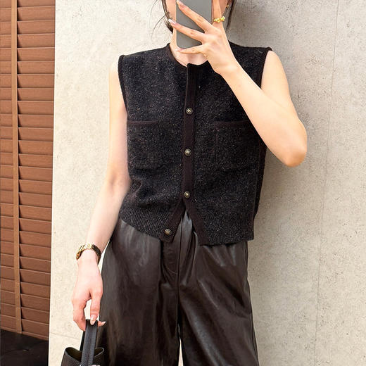 【特价不退不换】【预售7天】良木礼羊毛马甲（Q2592842） 商品图1