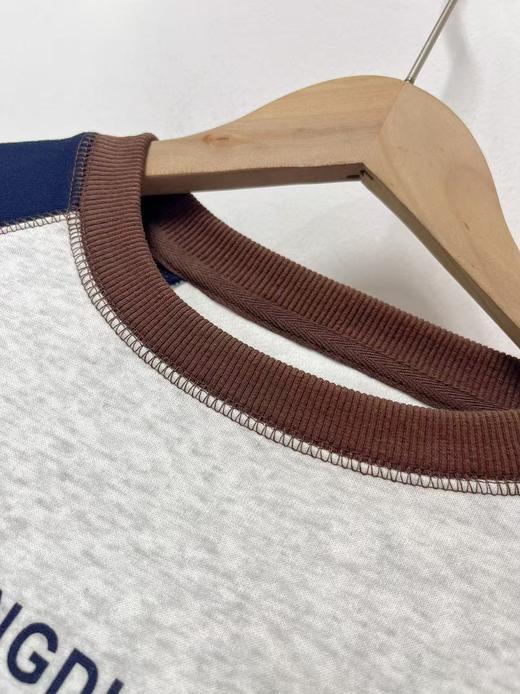 【工艺系列卫衣】拼色款～95%棉明线拼色字母休闲卫衣-喜出 商品图4