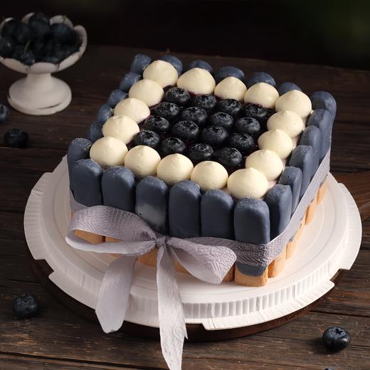【蓝莓拿破仑】鲜果奶油蛋糕 商品图0