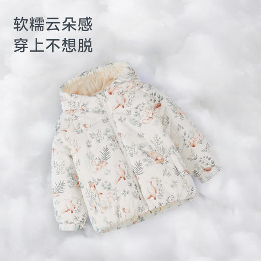 【2025秋冬新品】ibaby×outlast太空科技恒温太空气凝胶连帽棉服外套 商品图4