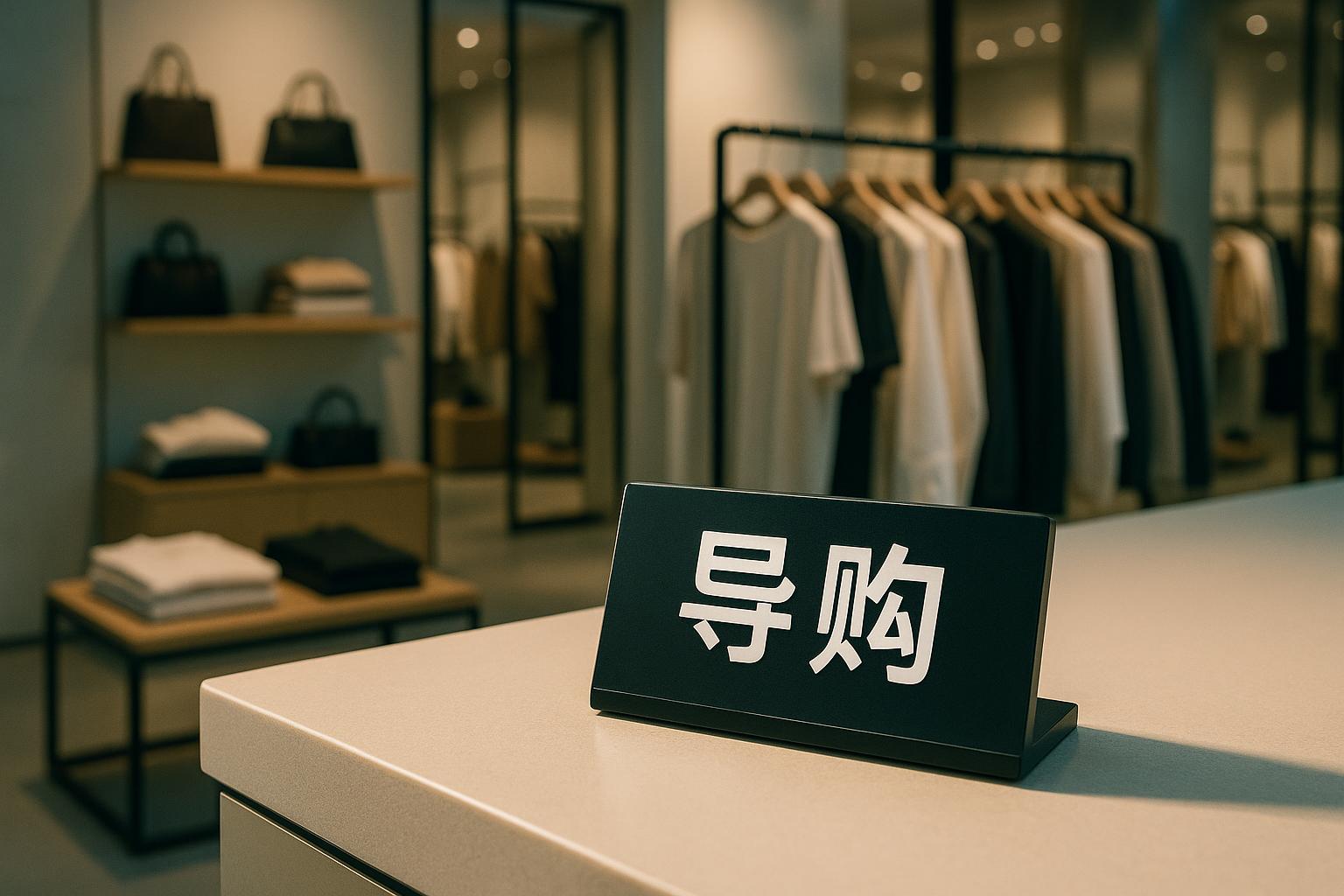 商场或实体店，“导购”怎么翻译？