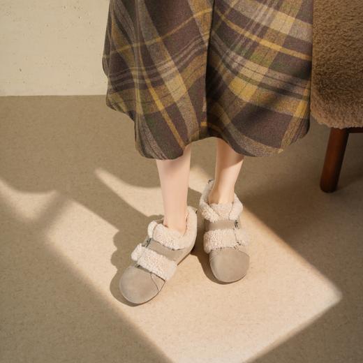 西村名物2025年冬季新款内增高雪地靴吐司勃肯鞋毛毛鞋T25DS49371 商品图4