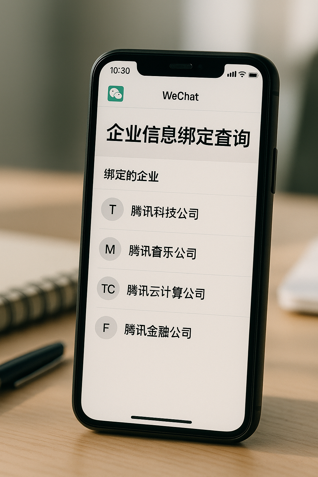 如何查询微信账号绑定了哪些企业信息？