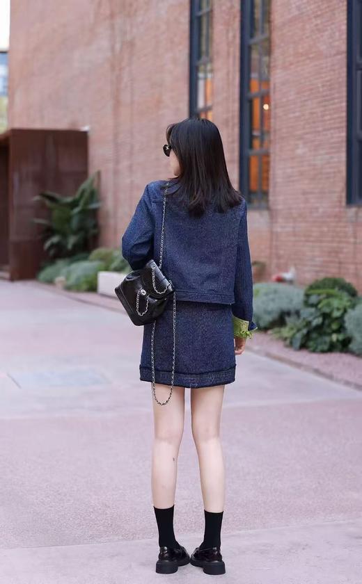 MRFEITO品牌女装！！3770 时装新中式撞牛仔100%棉单件外套-喜出 商品图3