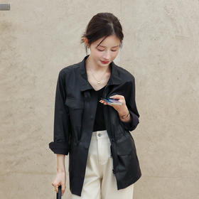 良木礼绵羊皮立领皮衣（Q8137）