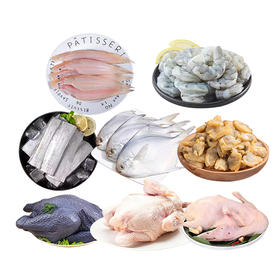 【东航技术-安徽】家禽海鲜组合 约5.1Kg