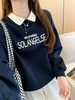 2026 【工艺系列卫衣】刺绣款～95%棉重工刺绣SO拼色领卫衣-喜出 商品缩略图6