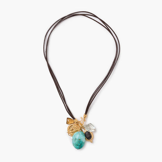 北京仓｜Chan Luu-Traveler-绿松石 吊坠 皮革绳 项链［美国设计师］ 商品图5