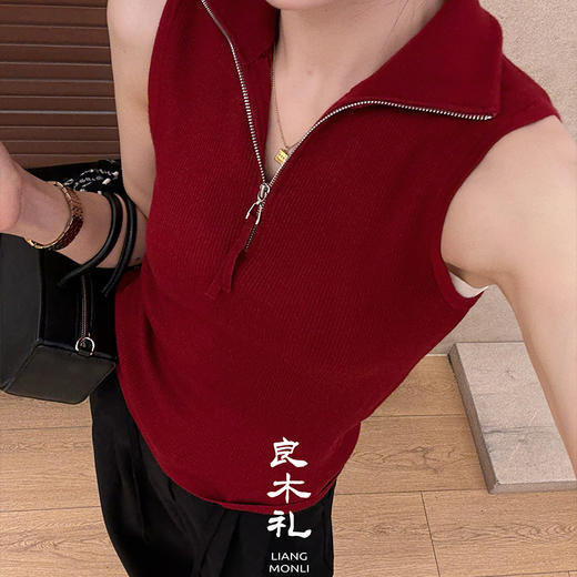 【不退不换】良木礼羊毛拉链上衣（Q259116） 商品图1