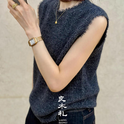 【不退不换】良木礼山羊绒背心（Q2591202F） 商品图6