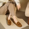 西村名物2025年秋冬新蝴蝶结薄地英伦风一脚蹬懒人豆豆鞋乐福鞋T25CE31741 商品缩略图2