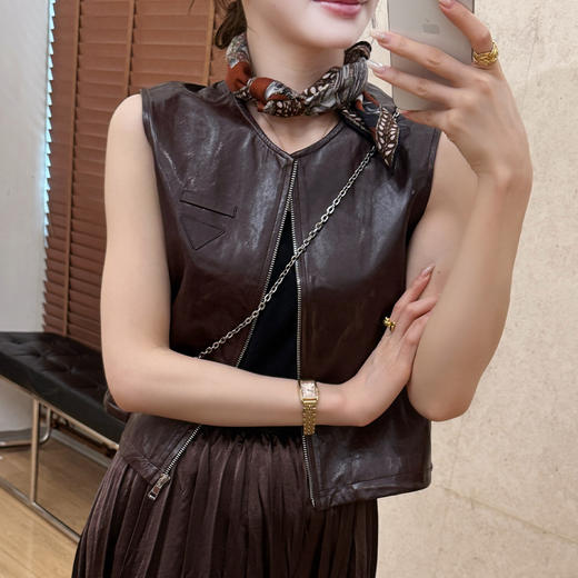 【特价不退不换】良木礼羊皮马甲（Q2591230） 商品图4