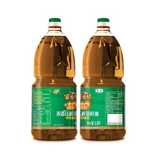 中粮家香味低芥酸浓香压榨菜籽油1.8L 商品图2