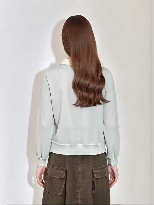 【工艺系列卫衣】刺绣款～95%棉拼色领米奇牙刷绣卫衣-喜出 商品图1