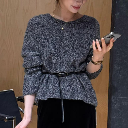 【特价不退不换】良木礼山羊绒V领套衫（Q2584513） 商品图5