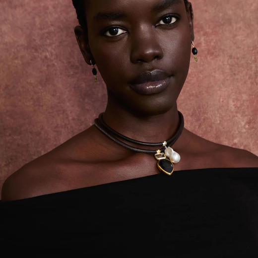 北京仓｜Chan Luu-Totem-图腾 紫苏辉石 吊坠 皮革绳 项链［美国设计师］ 商品图3