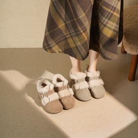 西村名物2025年冬季新款内增高雪地靴吐司勃肯鞋毛毛鞋T25DS49371