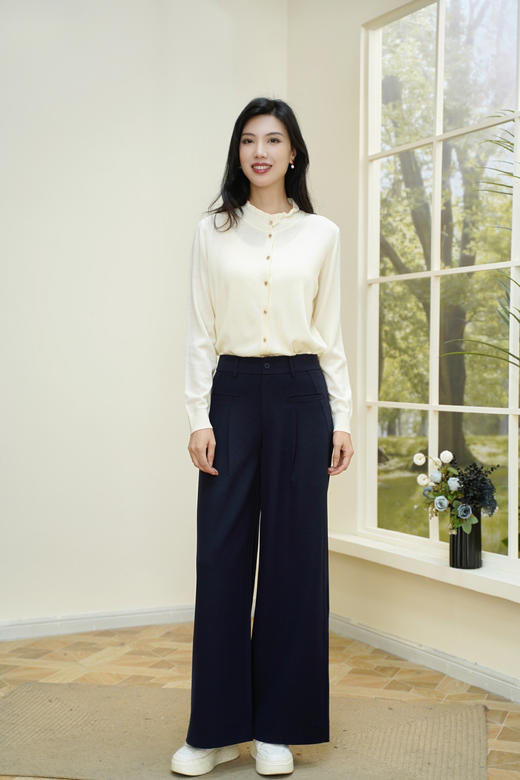 现货秒发 臣禾	【小美满开衫】木耳边领羊毛衬衫可机洗100%绵羊毛针织开衫 	JZ253090675 商品图8