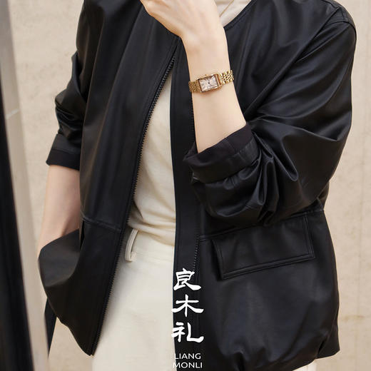 良木礼绵羊皮圆领夹克（Q8135） 商品图1