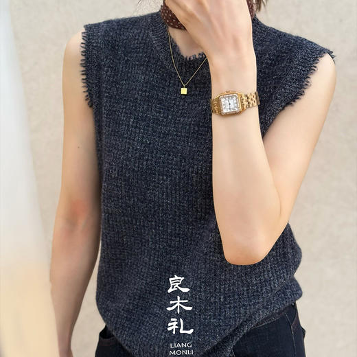 【不退不换】良木礼山羊绒背心（Q2591202F） 商品图5
