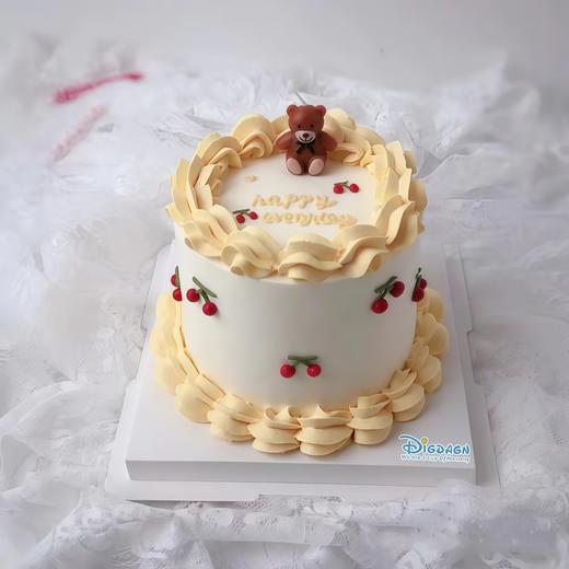 【4寸樱桃小熊】叮当CAKE-鲜果奶油蛋糕 商品图0