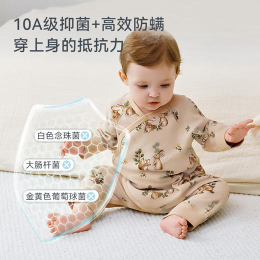 【2025秋冬新品】ibaby×outlast太空科技恒温抑菌竹棉轻暖系带连体衣（2件装） 商品图4