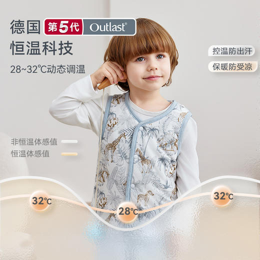 【新年焕新 双面可穿】2025秋冬新品 ibaby×outlast太空科技恒温柔润抑菌桑蚕丝棉马甲 商品图2