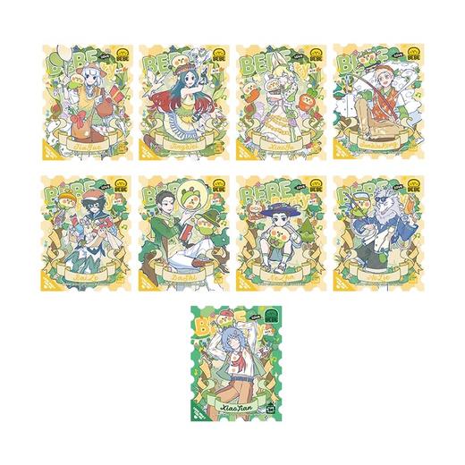 非人哉x小鹦鹉BEBE联名系列 亚克力冰箱贴 全9种 8包/盒 国谷 商品图0